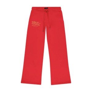 Ed Hardy Broken Hearts Cherry Flared Sweatpant Kadın Pantolon Pembe | 45709-UFLC