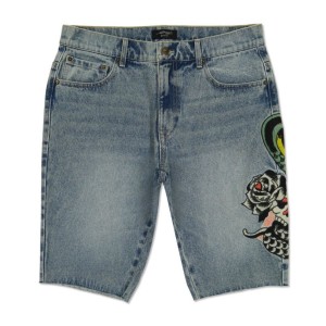 Ed Hardy Cobra Denim Skater Short Erkek Denim Açık | 12695-GVSO