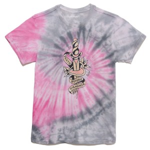 Ed Hardy Dbd Dagger Boyfriend Tee Kadın Üstler Pembe | 06835-KADM