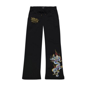 Ed Hardy Dragon Sweatpants Kadın Pantolon Siyah | 98127-SCKF
