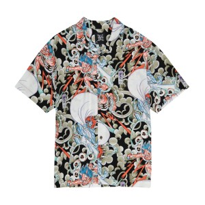 Ed Hardy Japan Bee Camp Shirt Erkek Gömlek Renkli | 94628-UMAC