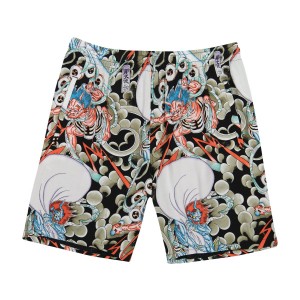 Ed Hardy Japan Bee Print Short Erkek Pantolon Renkli | 48315-ANJM