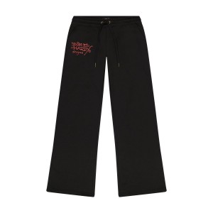 Ed Hardy LKS Skull Black Flared Sweatpant Kadın Pantolon Siyah | 16342-SGHY
