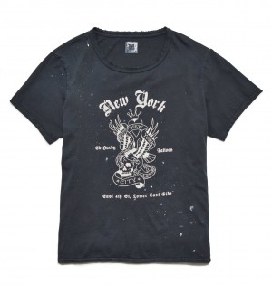 Ed Hardy New York T-Shirt Erkek Tişört New York | 21964-BOGN